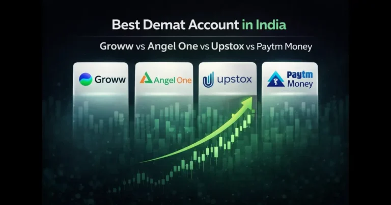 best demat account in india groww vs angel one vs upstox vs paytm money comparison
