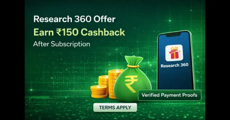 research 360 offer earn 150 cashback campaign