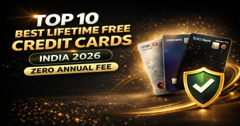 top 10 best lifetime free credit cards india 2026 zero annual fee hsbc onecard icici amazon pay credit card comparison