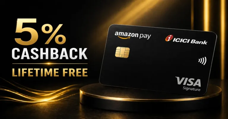 Amazon Pay ICICI Credit Card Review 2026 showing 5% cashback benefits and lifetime free features.
