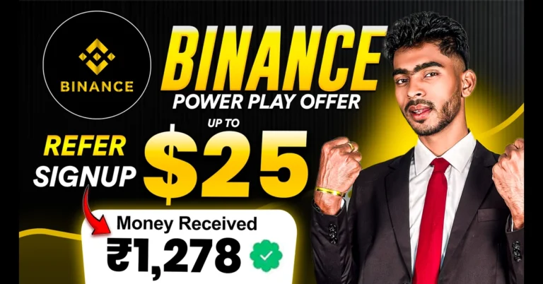 binance power play offer earn 25 usdt per refer crypto earning guide india withdrawal process